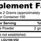 ViableSupps L-Glutamine supplement facts label showing serving size, daily value, and ingredient breakdown.