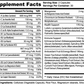 Viablesupps complete multivitamin supplement facts panel detailing the nutrients and ingredients in the product.