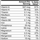 Supplement facts panel for ViableSupps Organic Spirulina Powder, listing essential vitamins and minerals like Vitamin A, Magnesium, and Iron.